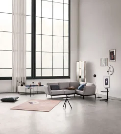 ROLF BENZ Ecksofa MERA 267 x 192 cm Stoffbezug signalgrau