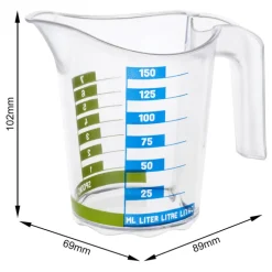 rotho Messbecher DOMINO 0,15 Liter Kunststoff