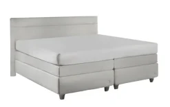 ruf Boxspringbett BELVEDI 180 x 200 cm hellgrau