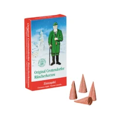 SAICO Räucherkerzen 24er Set ZIMTAPFEL 2,50 cm Braun