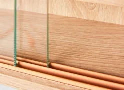 Sammlervitrine MATS 80x60x9,5 cm Artisan-Eiche Dekor