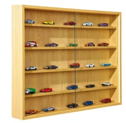 Sammlervitrine MIO 80x60x9,5 cm Buche Dekor