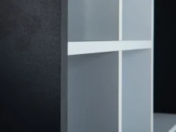 Sammlervitrine PETER 70x70x13 cm Schwarz/Weiß