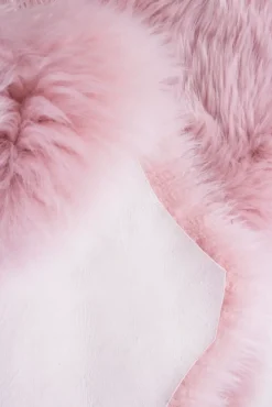 Schaffell UNIKAT ISLAND 60 x 85 cm altrosa