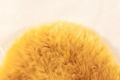 Schaffell UNIKAT OAKLAND I 60 x 85 cm currygelb