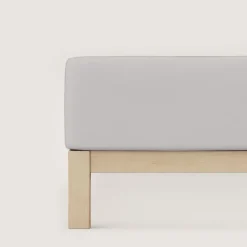 schlafgut Jersey-Spannbettlaken PURE 90-100 x 190-220 cm hellgrau