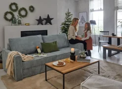 Schlafsofa CHARLTON mintgrün-grau