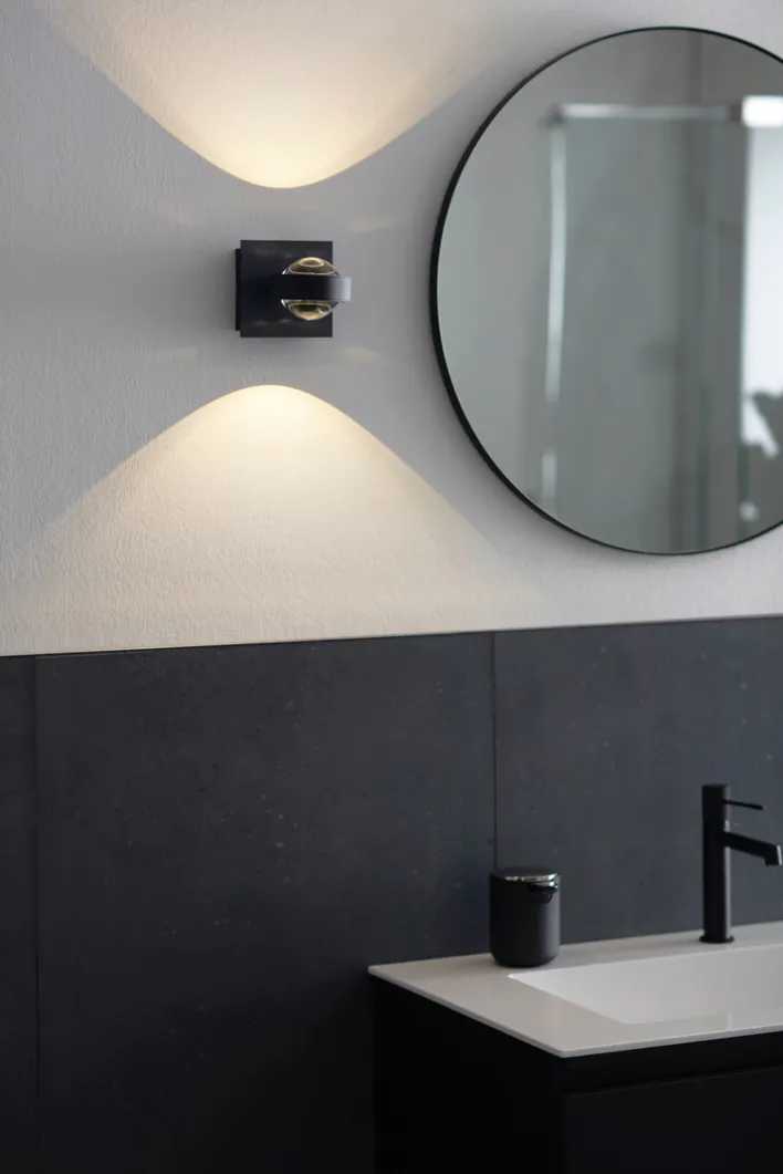 SCHÖNER WOHNEN-Kollektion LED Badlampe Wand LENSE schwarz