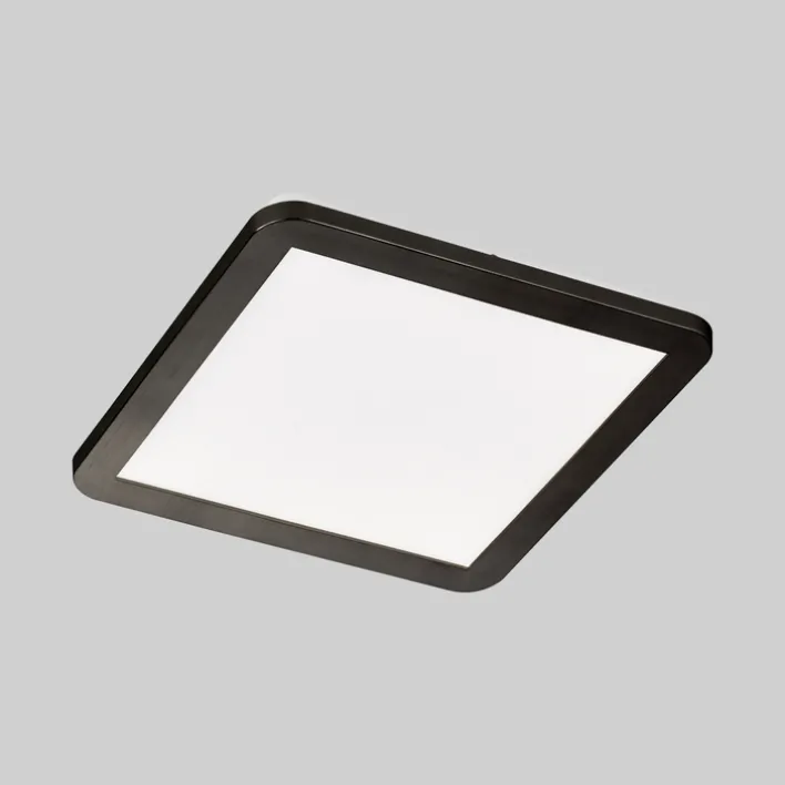 SCHÖNER WOHNEN-Kollektion LED Badlampe Decke FLAT 30 x 30 cm schwarz