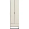 Schrank SILAS 60 x 210 cm Kiefer massiv im Farbton Staub