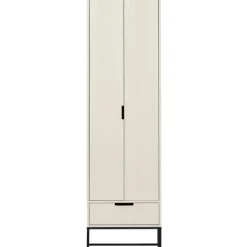 Schrank SILAS 60 x 210 cm Kiefer massiv im Farbton Staub