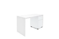 Schreibtisch 130 x 75 cm weiß matt