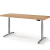 Schreibtisch DURABLE OFFICE 120 x 80 cm braun/ silbergrau