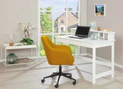 Schreibtisch LIO 110 x 69 cm Weiß