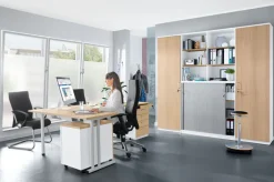 Schreibtisch Tischplatte Acacia Light ca. 180 x 140 cm