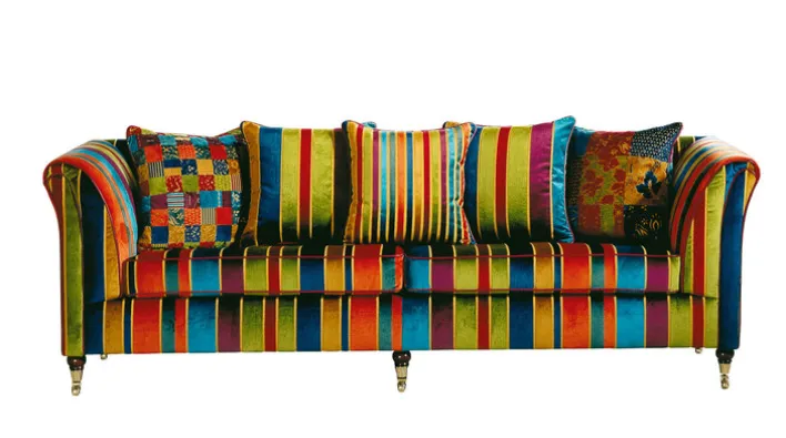 SCHRÖNO Sofa 3-Sitzer VINTAGE I inklusive Kissen