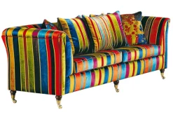 SCHRÖNO Sofa 3-Sitzer VINTAGE I inklusive Kissen