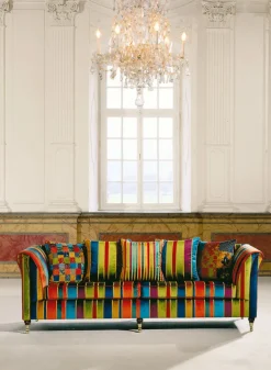 SCHRÖNO Sofa 3-Sitzer VINTAGE I inklusive Kissen