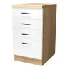 Schubladenschrank LUKE Sonoma Eiche /weiß