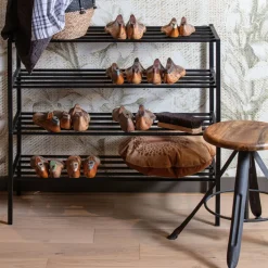 Schuhregal FERRO 85 x 40 cm schwarz