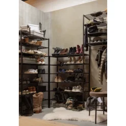 Schuhregal FERRO 85 x 40 cm schwarz