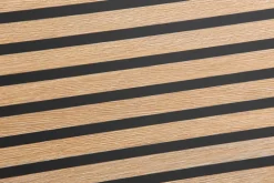 Schuhschrank HANK schwarz/Akustikpaneel Optik