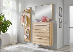 Schuhschrank PERADO 94 x 100 cm braun-Eiche Evoke Dekor