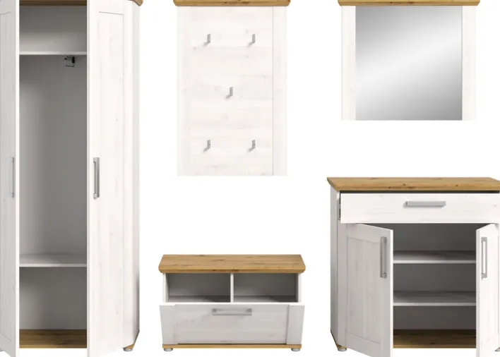 Schuhschrank VERONA Sibiu Lärche / Artisan Eiche NB