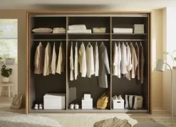 Schwebetürenschrank SIMADA braun/ grün