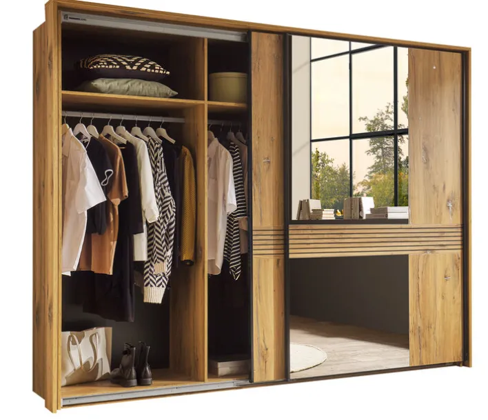 Schwebetürenschrank TRATTINO braun