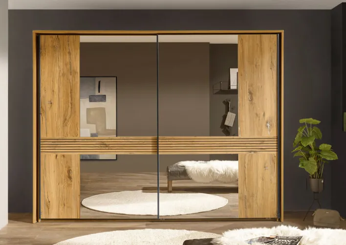 Schwebetürenschrank TRATTINO braun