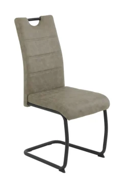 Schwingstuhl DUNJA 2er Set schlamm/schwarz