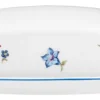 Seltmann Weiden Butterplatte mit Deckel SONATE NOSTALGIE Weiß mit Streublumendekor