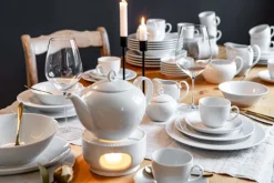 Seltmann Weiden Kaffeebecher RONDO LIANE 6er Set weiß