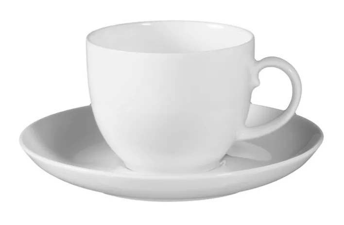 Seltmann Weiden Kaffee-Untertasse RONDO LIANE 6er Set weiß