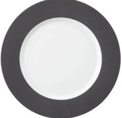 Seltmann Weiden Speiseteller NO LIMITS 6er Set anthrazit/ weiß