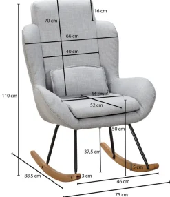 Sessel CAPRI hellgrau