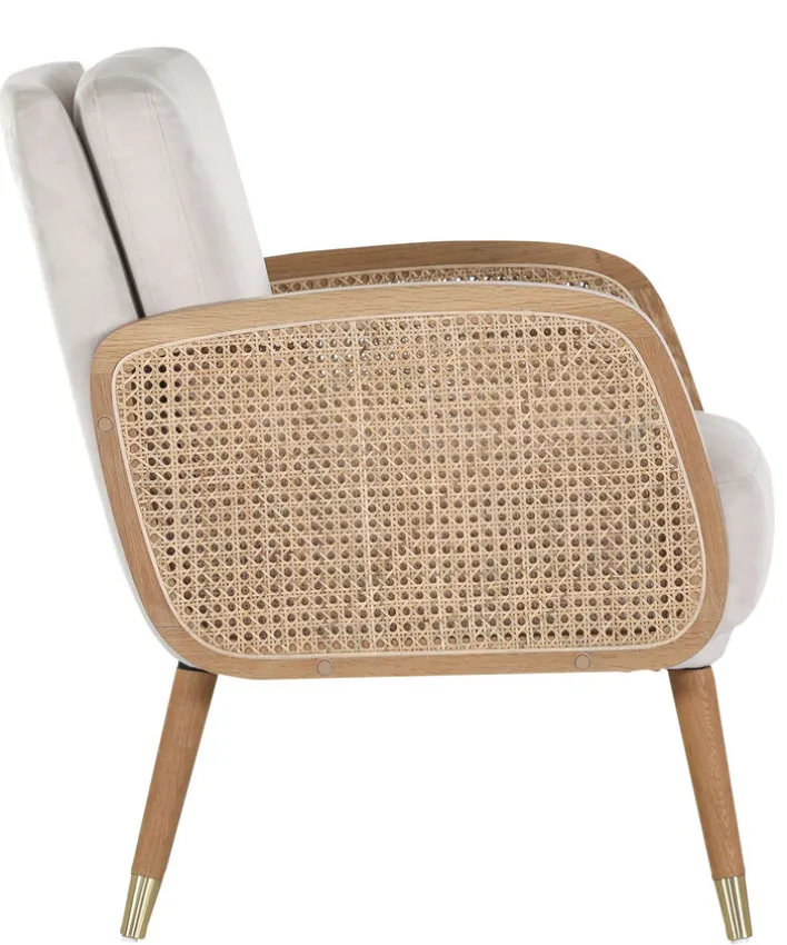 Sessel GLORIA Rattan Natur /weiß