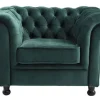 Sessel LONDON Samt grün
