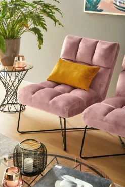 Sessel MATCH Stoffbezug rosa