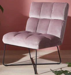 Sessel MATCH Stoffbezug rosa