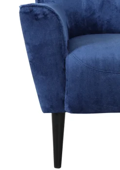 Sessel MEGGY 77 x 93 cm petrol/schwarz