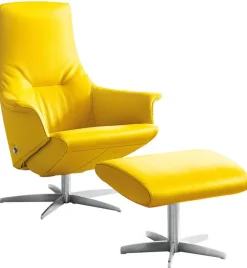 Sessel mit Hocker UP 2-teilig lemon
