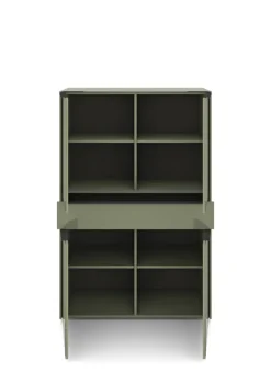 Set one by Musterring Highboard RENO 92x140 cm olivgrün