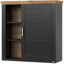 set one by Musterring Hängeschrank YORK 23 anthrazit /Eiche Artisan