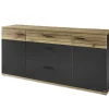 Set one by Musterring Kommode QUINCY  180x82 cm Anthrazit/Coast Evoke Eiche