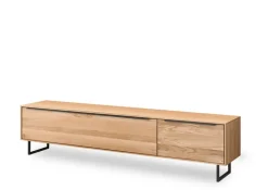 set one by Musterring Lowboard Jackson 210 x 51 cm Eiche massiv/Eiche furniert