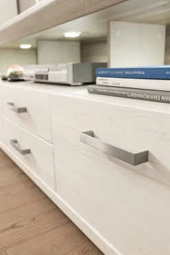 set one by Musterring Lowboard YORK 200x63 cm weiß/braun