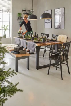 set one by Musterring Sitzbank YORK 61 anthrazit /Eiche Artisan