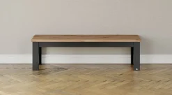 set one by Musterring Sitzbank YORK 61 anthrazit /Eiche Artisan